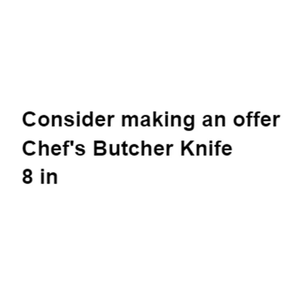 Chefs Butcher Knife 8
